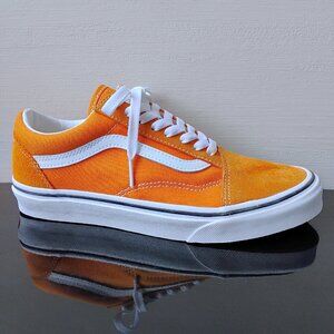 Vans Women's Old Skool Suede / Canvas Sneaker in Amazing Desert Sun / True White